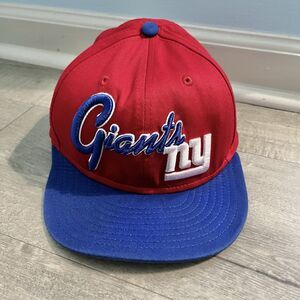 NFL New York Giants Blue & Red Hat 9FIFTY New Era Med/Large Flat Bill Snapback